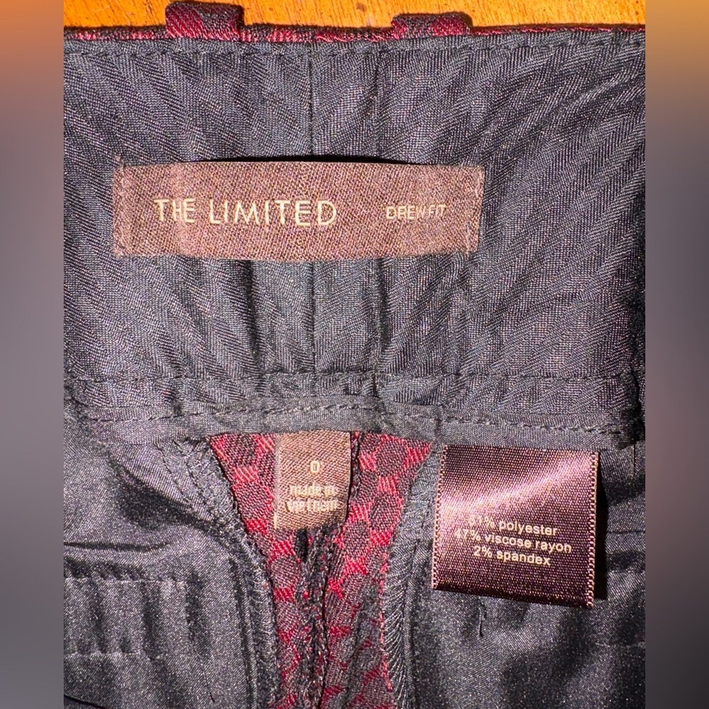 Women’s The Limited Drew Fit Pants Size 0 - Picture 3 of 7